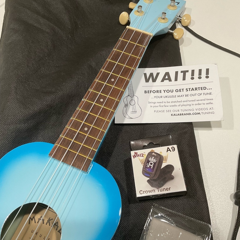 🪴NWT KALA Light Blue Burst Soprano Ukulele - Picture 4 of 8